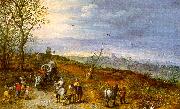 Jan Brueghel Wayside Encounter Spain oil painting reproduction